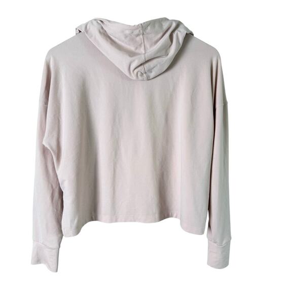 Nike Dri-Fit Blush Pink Cropped Hoodie Sweater Relaxed Fit Soft Stretchy, Medium - Picture 7 of 10